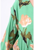 Dress Vero Moda Vmbetty Short Green Bee Flower